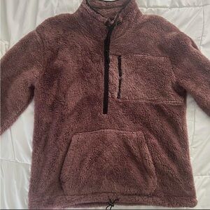 Women’s Dark Purple Fleece Sweater